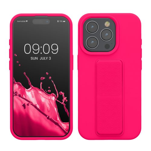 Kwmobile tok Apple iPhone 15 Pro készülékhez, rózsaszín, szilikon, 62015.77