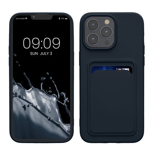 Kwmobile Apple iPhone 15 Pro Max tok, sötétkék, szilikon, 62020.17