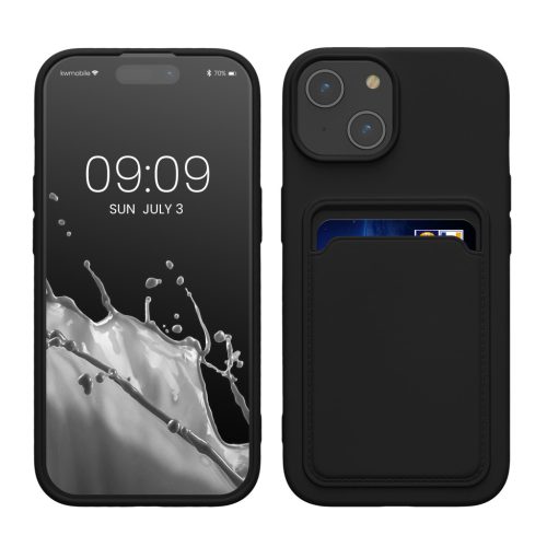 Kwmobile Apple iPhone 15 tok, fekete, szilikon, 62017.01