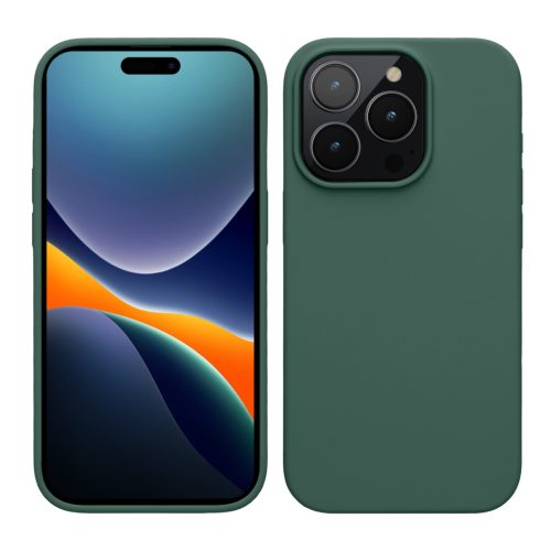 Kwmobile Apple iPhone 15 Pro tok, zöld, szilikon, 61955.166