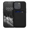 Kwmobile tok Apple iPhone 15 Pro készülékhez, fekete, szilikon, 62019.01
