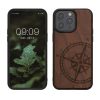 Kwmobile tok Apple iPhone 15 Pro Max készülékhez, barna, fa/szilikon, 62014.01