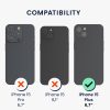 Kwmobile tok nyakpánttal Apple iPhone 15 Plus-hoz, átlátszó/fekete, szilikon, 62034.01