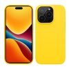 Kwmobile tok Apple iPhone 15 Pro készülékhez, sárga, szilikon, 61955.165