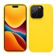 Kwmobile tok Apple iPhone 15 Pro készülékhez, sárga, szilikon, 61955.165