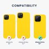 Kwmobile tok Apple iPhone 15 Pro készülékhez, sárga, szilikon, 61955.165