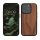 Kwmobile tok Apple iPhone 15 Pro készülékhez, barna, fa/szilikon, 62009.18