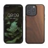 Kwmobile tok Apple iPhone 15 Pro Max készülékhez, barna, fa/szilikon, 62010.18