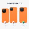 Kwmobile tok Apple iPhone 15 Pro Max-hoz, narancssárga, szilikon, 61956.15
