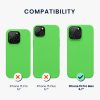 Kwmobile tok Apple iPhone 15 Pro Max-hoz, zöld, szilikon, 61956.159