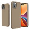 Kwmobile tok Apple iPhone 15 Plus-hoz, világosszürke, szilikon, 61958.96