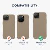 Kwmobile tok Apple iPhone 15 Plus-hoz, világosszürke, szilikon, 61958.96