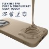 Kwmobile tok Apple iPhone 15 Plus-hoz, világosszürke, szilikon, 61958.96