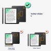 Kwmobile huzat Tolino Vision 6-hoz, Multicolor, Ökológiai bőr, 56594.66