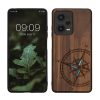Kwmobile tok Xiaomi Redmi Note 12 Pro 5G telefonhoz, barna/kék, fa, KWM000018BW004C