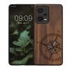 Kwmobile tok Xiaomi Redmi Note 12 Pro 5G telefonhoz, barna/kék, fa, KWM000018BW004C