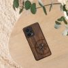 Kwmobile tok Xiaomi Redmi Note 12 Pro 5G telefonhoz, barna/kék, fa, KWM000018BW004C