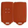 Kwmobile autókulcs fedél Renault 4 gombokhoz - Smart Key, narancs, szilikon, KWM000009SO043C