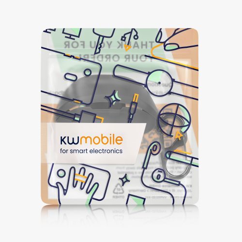 Kwmobile fejhallgató tok Asus ROG TWS, fekete, szilikon, KWM000024SJ001C