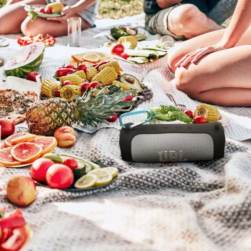 Kwmobile tok JBL Flip 6/Flip 5-höz, fekete, szilikon, KWM000024SO001C