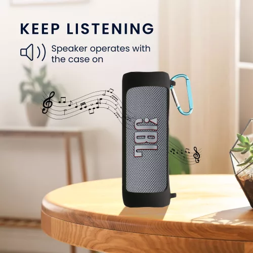 Kwmobile tok JBL Flip 6/Flip 5-höz, fekete, szilikon, KWM000024SO001C