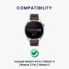 2 db Kwmobile szíj Huawei Watch 4/Watch 4 Pro/Watch 3 készülékhez, fekete/sötétkék, szilikon, KWM000024SW001C