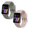 2 db Kwmobile szíj készlet GRV SmartWatch, rózsaszín/szürke, szilikon, KWM000024SY002C