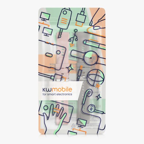 2 db Kwmobile szíj készlet GRV SmartWatch, rózsaszín/szürke, szilikon, KWM000024SY002C