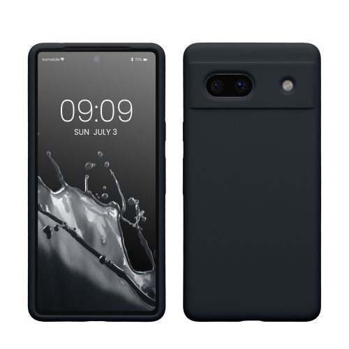 Kwmobile tok Google Pixel 7a telefonhoz, sötétszürke, szilikon, KWM000019YE022C