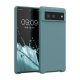 Kwmobile tok Google Pixel 6 telefonhoz, sötétzöld, szilikon, KWM000013EZ058C