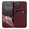 Kwmobile tok Apple iPhone 14 telefonhoz, sötétvörös, szilikon, KWM000016OX010C