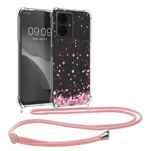 Kwmobile tok Motorola Moto G14, átlátszó/rózsaszín, szilikon, KWM000022NB001C