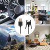 Kwmobile USB tápkábel Garmin Vivosmart 4 készülékhez, fekete, műanyag, KWM000024UD001C