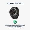Kwmobile USB töltőkábel Garmin vivomove Trend / Lily / HR / Forerunner 35 / 30 / 735XT készülékhez, fekete, műanyag, KWM000024UH001C