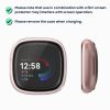 2 db Kwmobile huzat biztonsági üveggel Fitbit Versa 4/Sense 2-höz, átlátszó, műanyag, KWM000024UJ001C