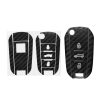 2 db Kwmobile autókulcs matrica készlet Peugeot 3 gombokhoz, fekete, PVC, KWM000024UO001C