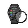 2 db Kwmobile védőfólia készlet Garmin Vivoactive 4, átlátszó/fekete, polimer, KWM000024UX001C