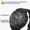 2 db Kwmobile védőfólia készlet Amazfit T-Rex Pro-hoz, átlátszó/fekete, polimer, KWM000024VD001C