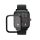 2 db Kwmobile védőfólia készlet Amazfit GTS 2 Minihez, átlátszó/fekete, polimer, KWM000024VG001C