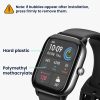 2 db Kwmobile védőfólia készlet Amazfit GTS 2 Minihez, átlátszó/fekete, polimer, KWM000024VG001C