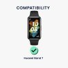 2 db Kwmobile védőfólia készlet Huawei Band 7 telefonhoz, átlátszó/fekete, polimer, KWM000024VQ001C
