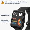 2 db Kwmobile védőfólia készlet Xiaomi Redmi Watch 2 Lite készülékhez, átlátszó/fekete, polimer, KWM000024WS001C