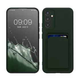   Kwmobile tok Samsung Galaxy A34 5G telefonhoz, sötétzöld, szilikon, KWM0000191B004C