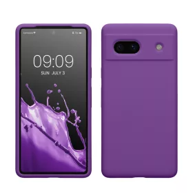   Kwmobile tok Google Pixel 7a telefonhoz, lila, szilikon, KWM000019YE028C