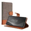 Kwmobile tok Google Pixel 7a telefonhoz, szürke/barna, textil, KWM000020HX001C