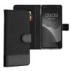 Kwmobile tok Google Pixel 7a telefonhoz, fekete, textil, KWM000020HX002C