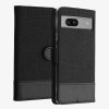 Kwmobile tok Google Pixel 7a telefonhoz, fekete, textil, KWM000020HX002C