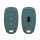 Kwmobile autókulcs fedél Hyundai 3 gombokhoz - Keyless Go, Sötétzöld, Szilikon, KWM000009FX002C