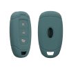 Kwmobile autókulcs fedél Hyundai 3 gombokhoz - Keyless Go, Sötétzöld, Szilikon, KWM000009FX002C