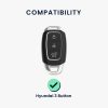 Kwmobile autókulcs fedél Hyundai 3 gombokhoz - Keyless Go, Sötétzöld, Szilikon, KWM000009FX002C